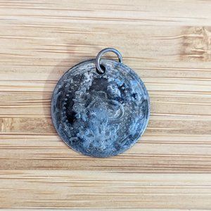 Silver Pendant Made from Antique Coin
